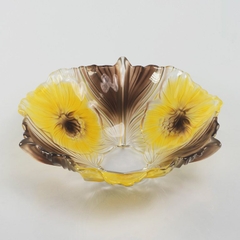 Bát thủy tinh màu vàng thả hoa, đựng hoa quả Walther-Glas: Miranda Sunflower