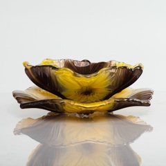 Bát thủy tinh màu vàng thả hoa, đựng hoa quả Walther-Glas: Miranda Sunflower