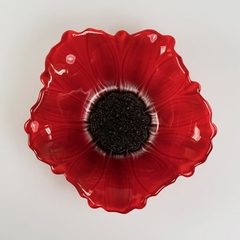 Bát thủy tinh màu đỏ thả hoa, đựng hoa quả Walther-Glas: Susanna Red Black