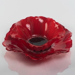 Bát thủy tinh màu đỏ thả hoa, đựng hoa quả Walther-Glas: Susanna Red Black