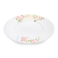 Bộ tách trà, cà phê Hồng Pháp 2 chiếc 220ml sứ xương Hàn Quốc Haengnam 5370