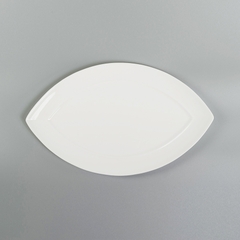 Đĩa hình thoi mắt nai 35,5cm sứ xương Hàn Quốc Haengnam MB-1159