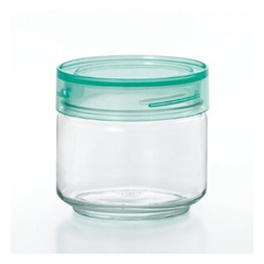 Lọ, hũ thủy tinh 0,5L, 0,75L, 1L xanh, nắp nhựa kháng khuẩn Nhật Bản Aderia