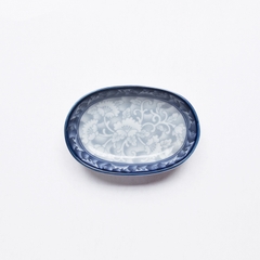 Đĩa chấm chữ nhật sứ hoa văn cao cấp Hàn Quốc Sambo