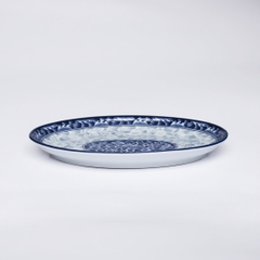 Đĩa bầu dục sứ hoa văn cao cấp Hàn Quốc Sambo