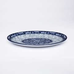 Đĩa bầu dục sứ hoa văn cao cấp Hàn Quốc Sambo