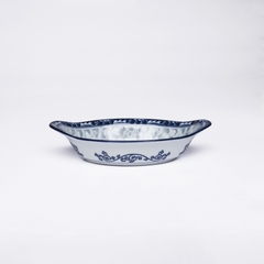 Đĩa bầu dục sâu lòng sứ hoa văn cao cấp Hàn Quốc Sambo