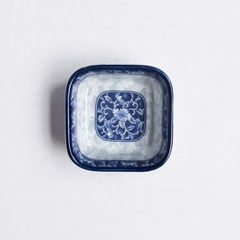 Đĩa chấm vuông 7,4cm sứ hoa văn cao cấp Hàn Quốc Sambo MD-085