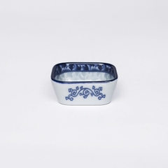 Đĩa chấm vuông 7,4cm sứ hoa văn cao cấp Hàn Quốc Sambo MD-085