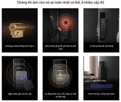 Khóa cửa điện tử EZVIZ DL50FVS (APP, Khuôn mặt, vân tay, mật mã, chìa cơ)