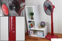 Quạt cây Panasonic F-409KMR (màu đỏ, 51W, có remote)