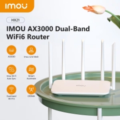 Bộ phát Wifi IMOU HX21 (5 ăn ten, Wifi 6 AX3000, 1 WAN + 3 LAN Gigabit)