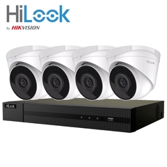 Bộ KIT Camera HiLook Hikvision IK-4042TH-MH/P (NVR 4 cổng PoE + 4 camera IP Dome 2MP)