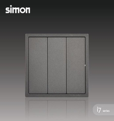Module công tắc ba 2 chiều màu Xám (Grey) Simon i7 701032-61