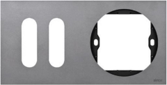 Khung viền đôi gồm khung đôi WAIST và khung tròn (TWIN WAIST-SHAPED+ROUND) màu Grey Simon S20 820824-21