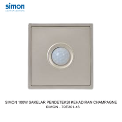 Cảm biến hiện diện (2 dây) lắp đế âm vuông màu Sâm Panh (Champagne) Simon E6 72E301-46