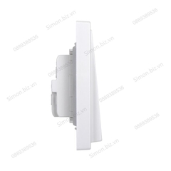 Module công tắc nhấn nhả thông minh, nút nhấn đơn màu trắng Simon i7 701011F