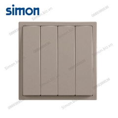 Module công tắc nhấn nhả, nút nhấn bốn màu Sâm Panh Simon i7 701041F-46