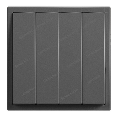 Module công tắc bốn 2 chiều màu Xám (Grey) Simon i7 701042-61
