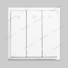 Module công tắc ba 1 chiều có đèn LED màu trắng Simon i7 701033