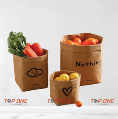 Túi giấy kraft đựng rau củ