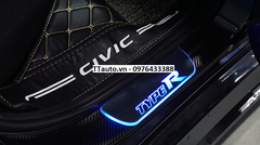 Nẹp bước chân có đèn kiểu Civic Type R (Mẫu 2)