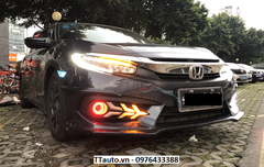 LED gầm trước sau  kiểu máy bay cho Civic 2016-2020