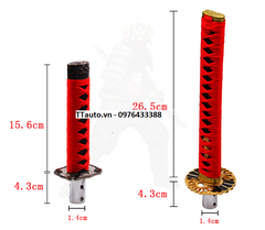 Tay nắm cần số kiểu chiến binh Samurai