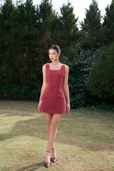 MIEN STORE SET VÁY MÙA ĐÔNG DÁNG NGẮN VÀ ÁO KHOÁC DỰ TIỆC KEELIN