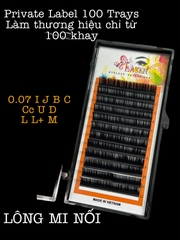 Lông mi nối 0.07 C Cc D U (0.07 SOFT SILK lash trays)