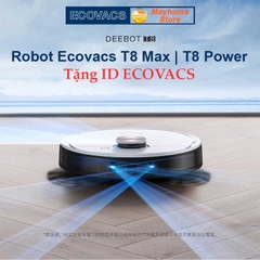 Robot hút bụi lau nhà Ecovacs T8 Max/Power - Hàng trưng bày chưa qua sử dụng- Tặng ID App Ecovacs Home