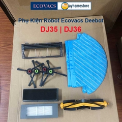 Phụ kiện Robot Ecovacs Deebot DJ35 | DJ36 Khăn Lau | Chổi Lăn Chính | Chổi Cuộn | Đôi Chổi Cạnh | Bộ Lọc Hepa
