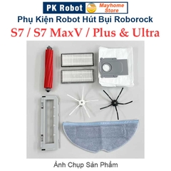 Phụ kiện Robot Hút Bụi Lau Nhà Roborock S7, S7 MaxV, S7 MaxV Plus & Ultra - Chổi lăn, Chổi cạnh, Lọc Hepa, Khăn Lau///