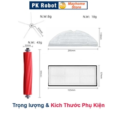 Phụ kiện Robot Hút Bụi Lau Nhà Roborock S7, S7 MaxV, S7 MaxV Plus & Ultra - Chổi lăn, Chổi cạnh, Lọc Hepa, Khăn Lau///