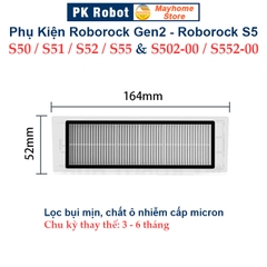 Phụ kiện Robot Xiaomi Roborock Gen2, Roborock S50, S51, S52, S55, S502, S552. Chổi lăn, chổi cạnh, khăn lau, bộ lọc //