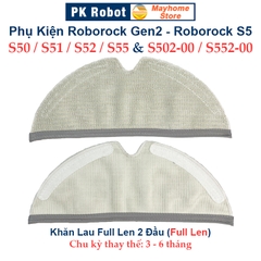 Phụ kiện Robot Xiaomi Roborock Gen2, Roborock S50, S51, S52, S55, S502, S552. Chổi lăn, chổi cạnh, khăn lau, bộ lọc //