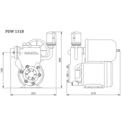 Máy bơm nước tăng áp Hanil PDW 131B (125w)