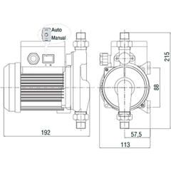 Máy bơm tăng áp điện tử Wilo PB 088 EA (60w) - Nhập khẩu nguyên chiếc Hàn Quốc