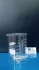 Cốc thủy tinh 400ml có mỏ, chia vạch, Hãng OMSONS GERMANY