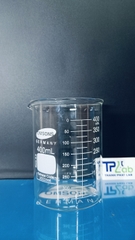 Cốc thủy tinh 400ml có mỏ, chia vạch, Hãng OMSONS GERMANY