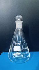 Bình tam giác có nút 500ml N24/29, Hãng OMSONS GERMANY