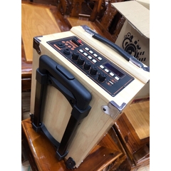 Loa kéo Bluetooth Smart V-08, tặng 2 Mic không dây, bass 20 cm