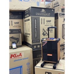 Loa kéo Bluetooth Smart V-08, tặng 2 Mic không dây, bass 20 cm