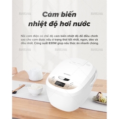 Nồi cơm điện tử Sharp 1.8L Ks-com191EV-Gl. Hàng chính hãng bảo hành 12 tháng
