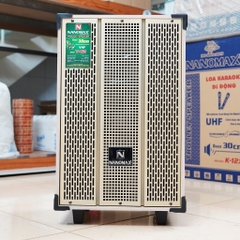 Loa Kéo Karaoke Mini Bass 3 Tấc 30cm Công Suất 260W Vàng Trắng Có Đọc USB Thẻ Nhớ