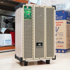 Loa Kéo Karaoke Mini Bass 3 Tấc 30cm Công Suất 260W Vàng Trắng Có Đọc USB Thẻ Nhớ