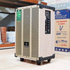 Loa Kéo Karaoke Mini Bass 3 Tấc 30cm Công Suất 260W Vàng Trắng Có Đọc USB Thẻ Nhớ
