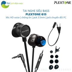 Tai nghe gaming nhét tai Plextone G15 Hifi