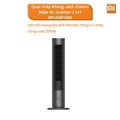 Quạt tháp không cánh Xiaomi Mijia DC inverter 2 in1 BPLNS01DM – Làm mát kèm sưởi ấm