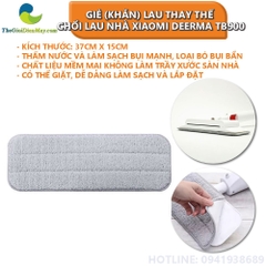 Giẻ (khăn) lau thay thế cho chổi lau nhà Xiaomi Deerma TB900 (1 Miếng)